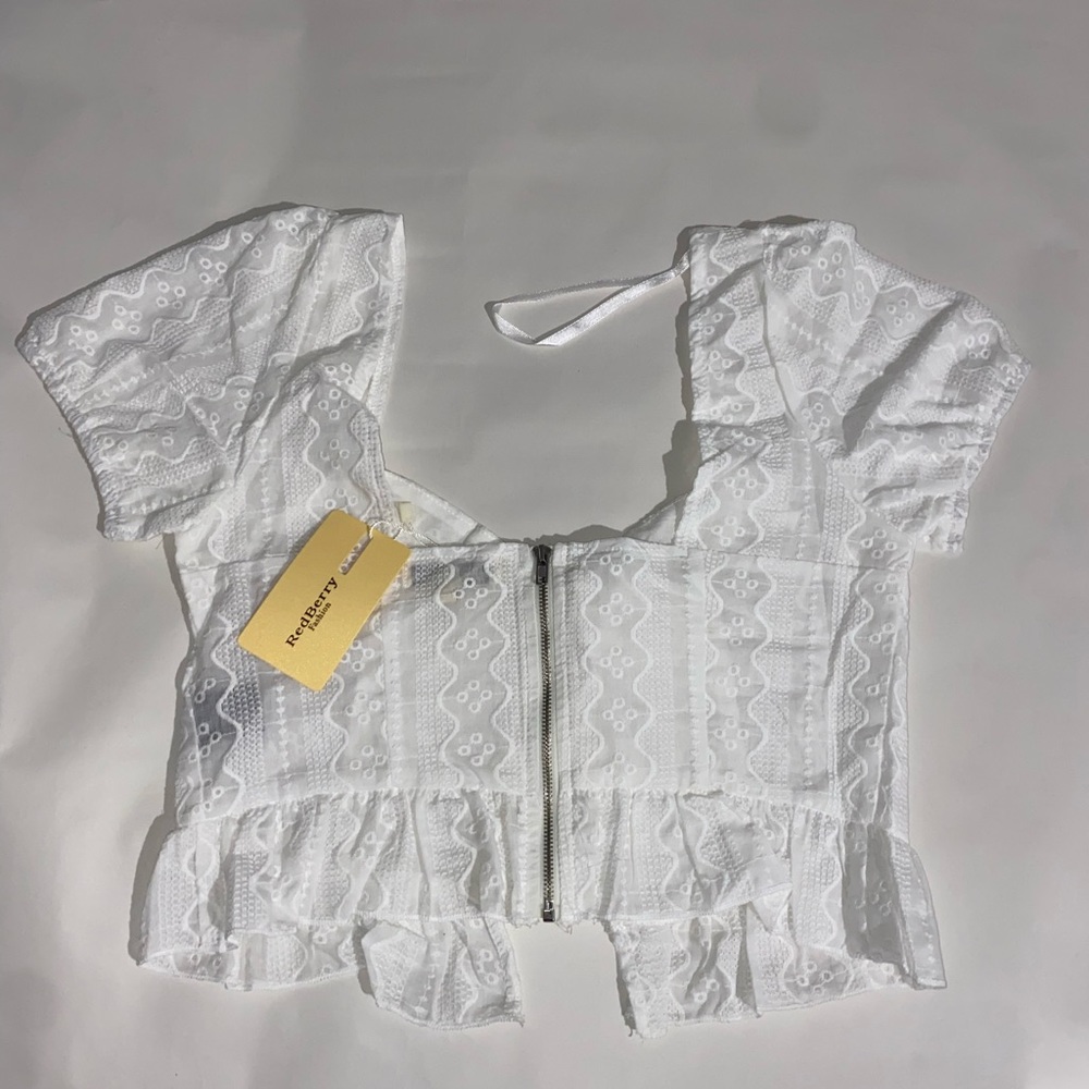 New White Crop Top